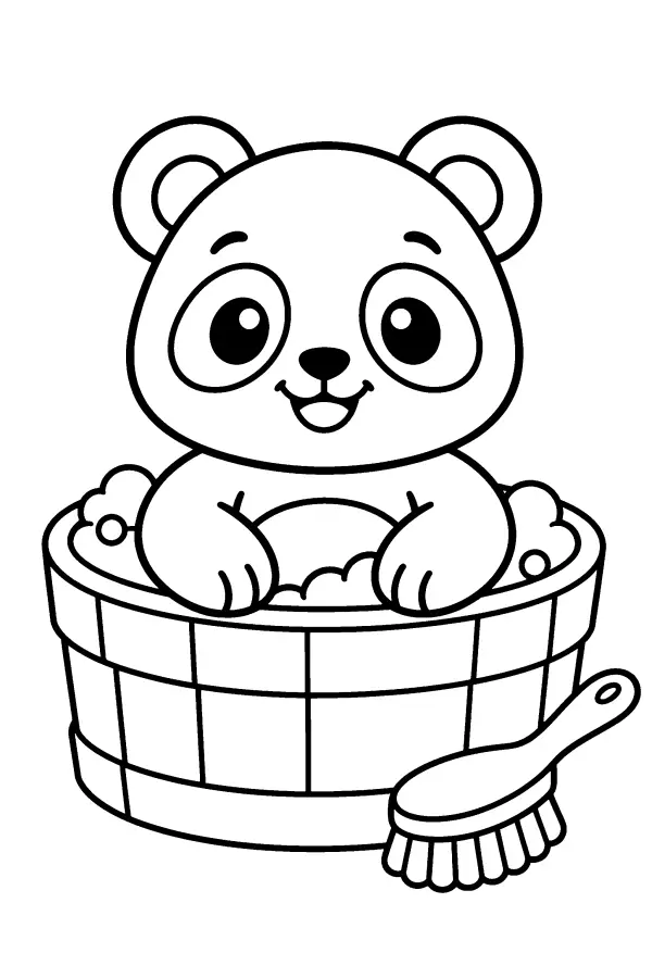 Panda Bath Time