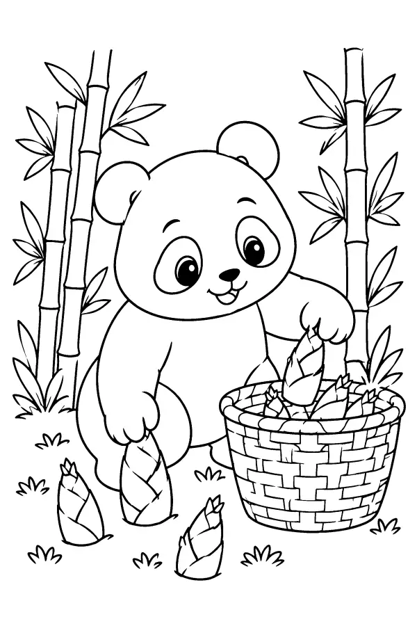 Panda Harvest Basket