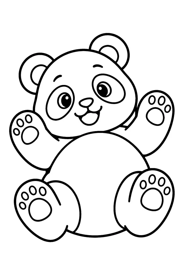 Panda Paws Up