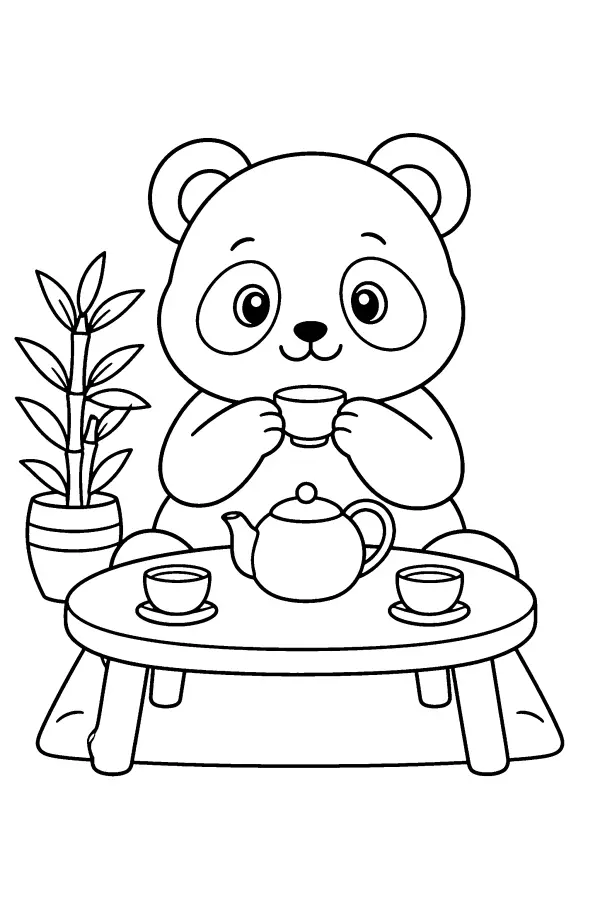 Panda Tea Table