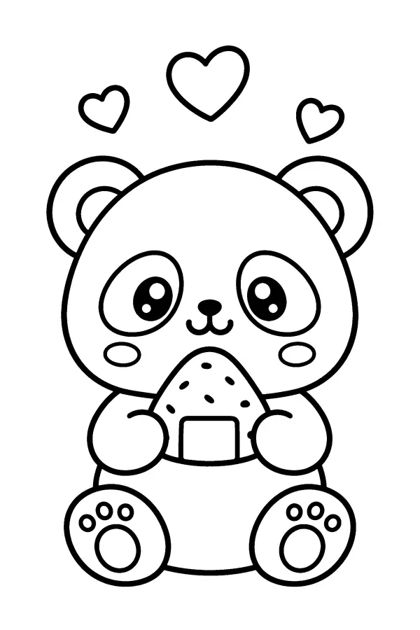 Panda With Rice Ball