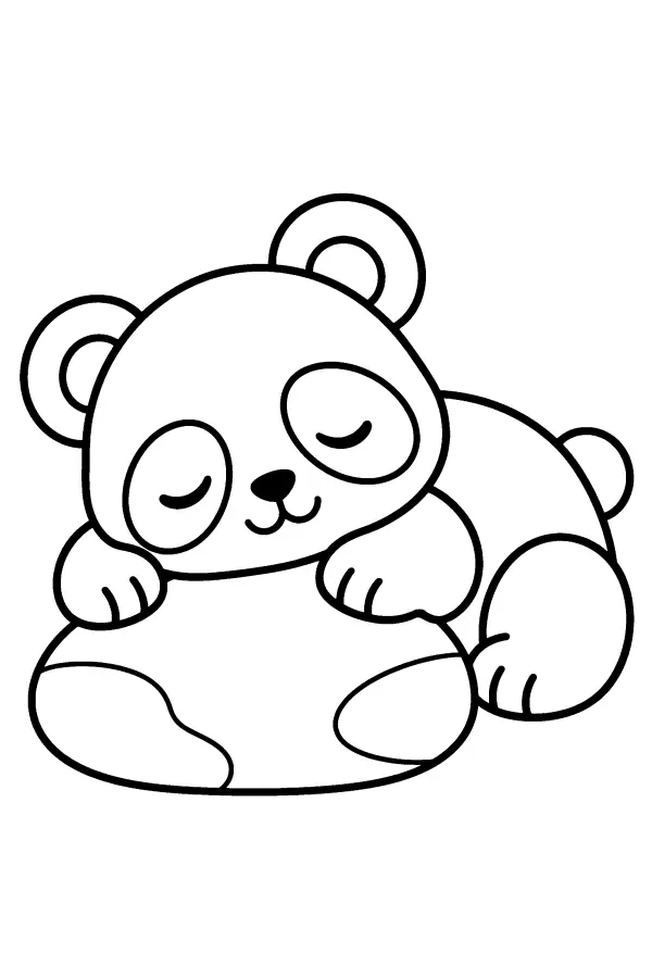 Sleeping Panda Cub