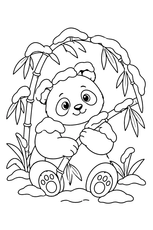 Snowy Panda Bamboo