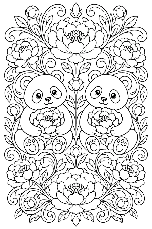 Symmetric Panda Blooms