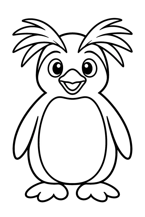 Feather Crested Penguin