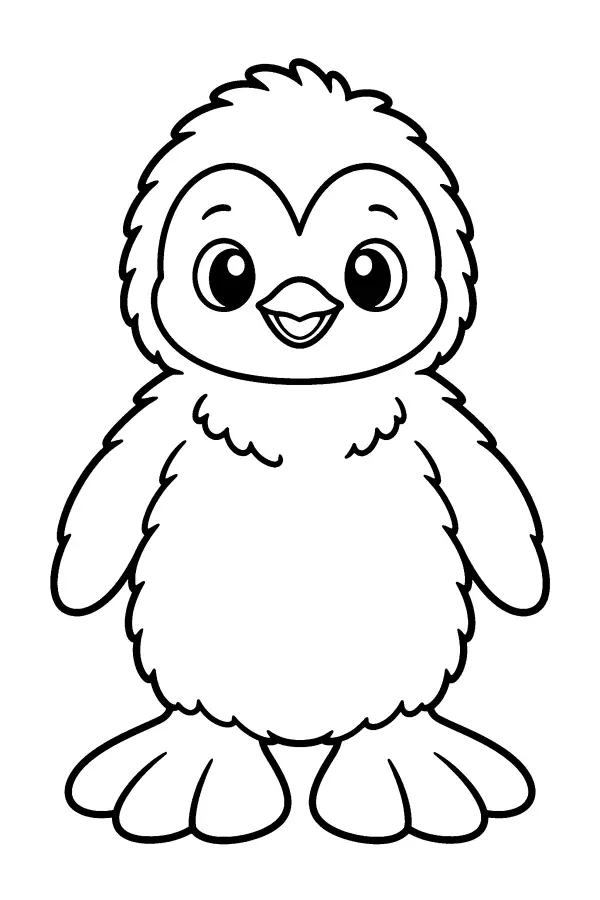 Fluffy Penguin Chick