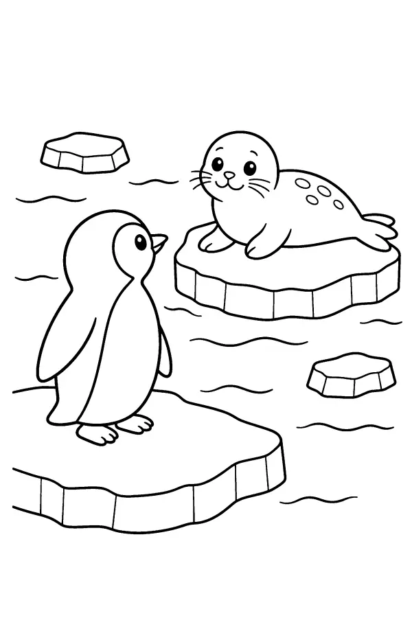 Penguin And Seal