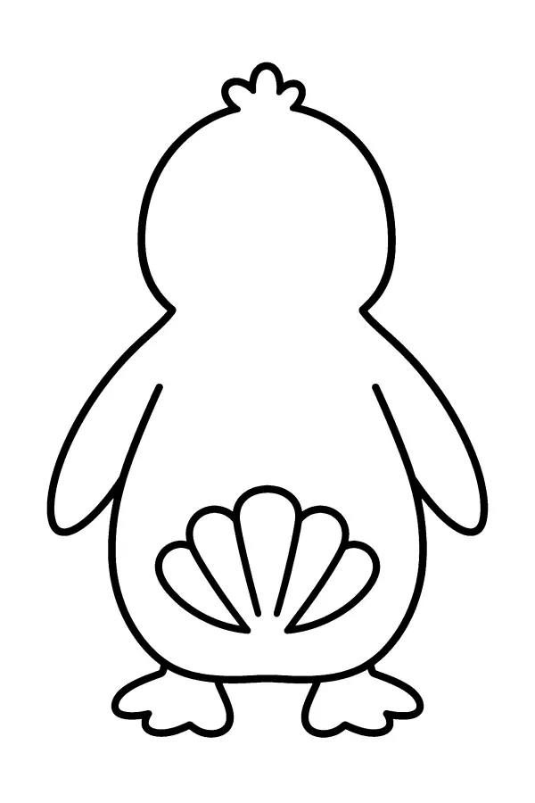 Penguin From Behind