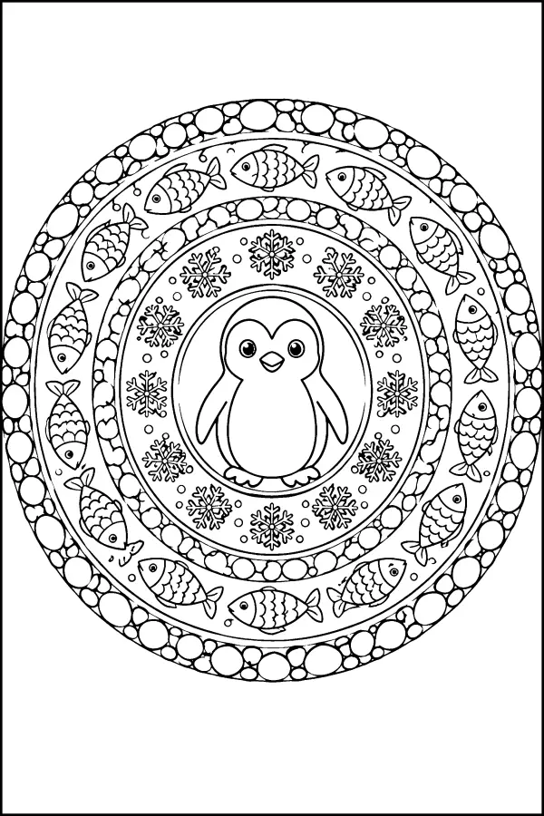 Penguin Mandala