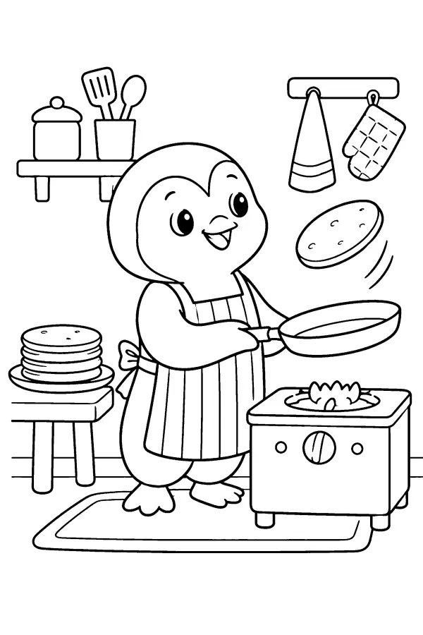 Penguin Pancake Chef