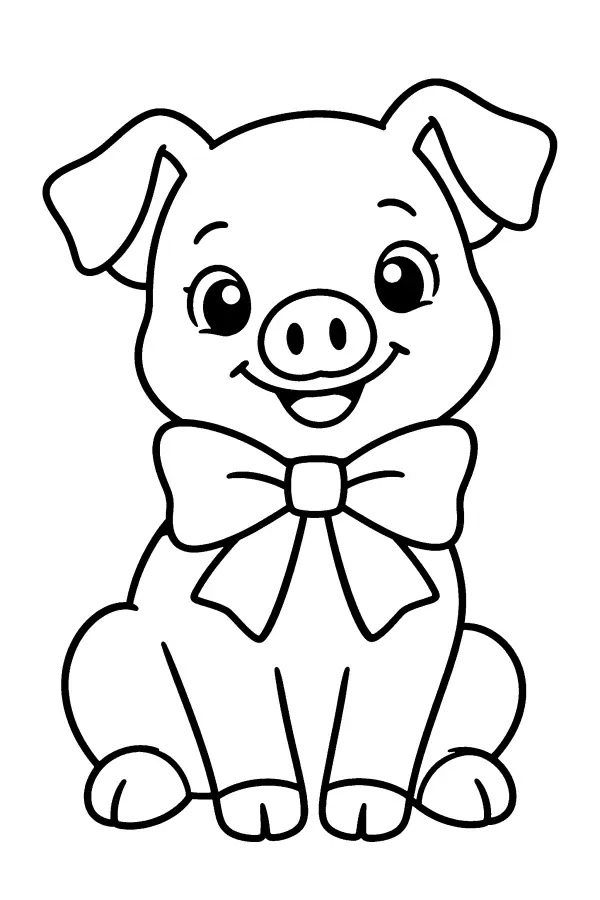 Bow-Tied Piglet