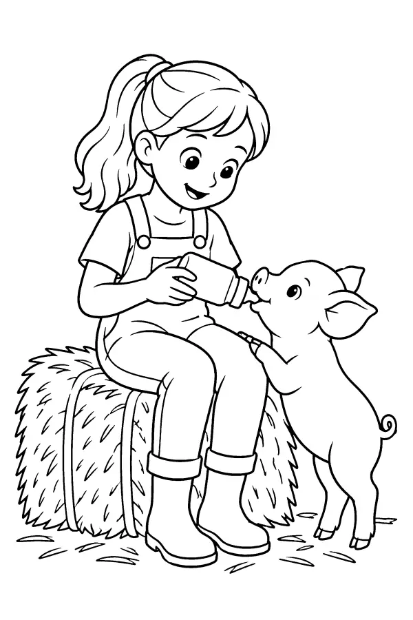 Piglet Feeding Time