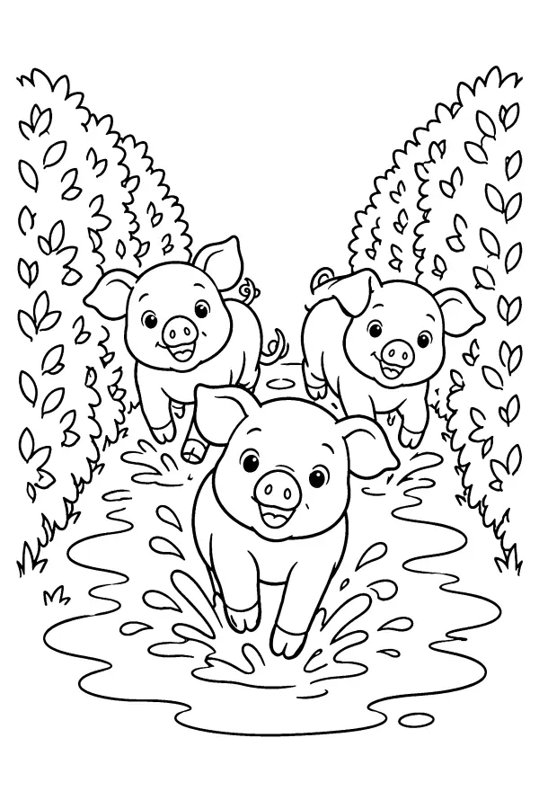 Piglets In The Lane