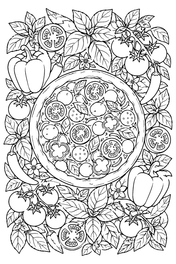 Herb Pizza Border