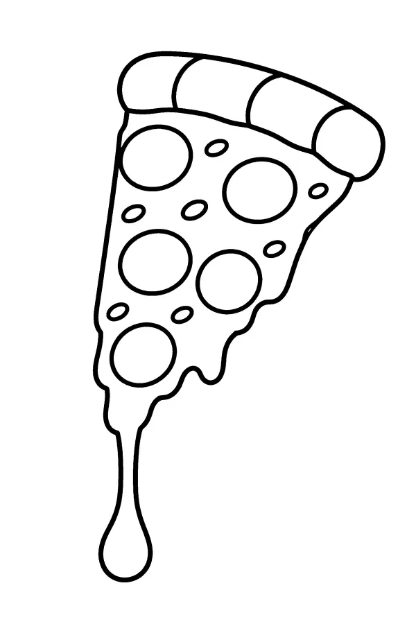 Melting Pizza Slice