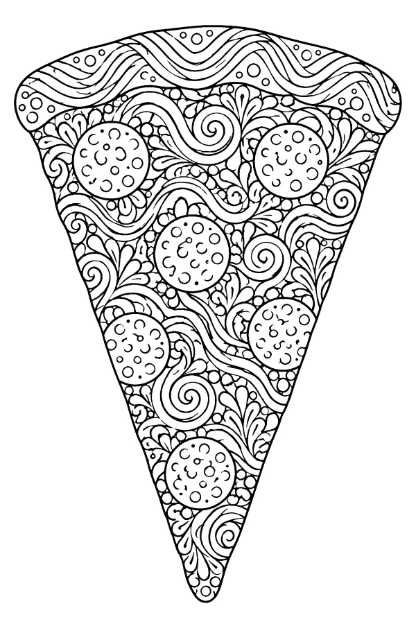 Patterned Pizza Slice