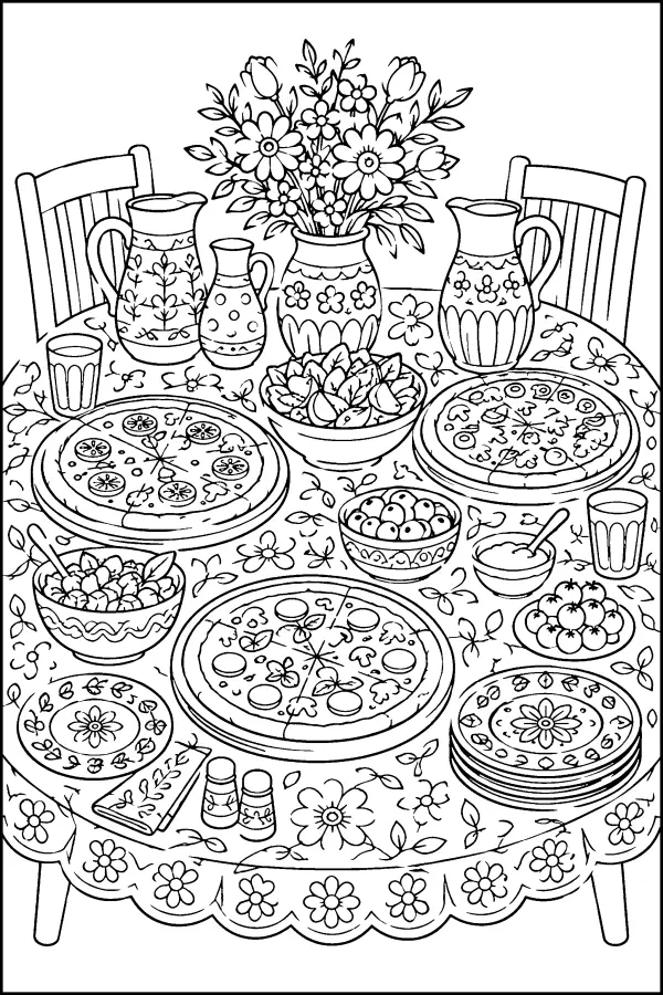 Patterned Table Feast