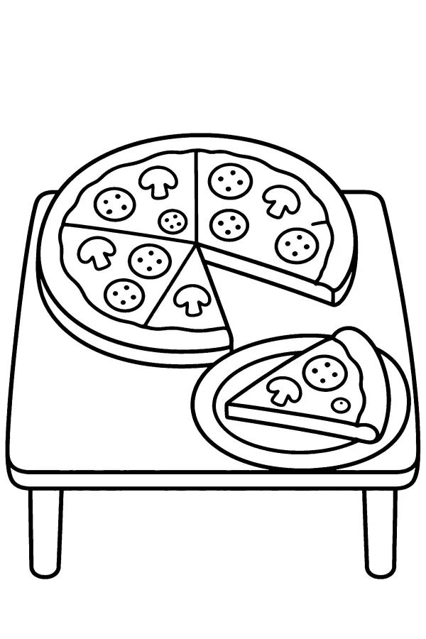 Pizza on the Table