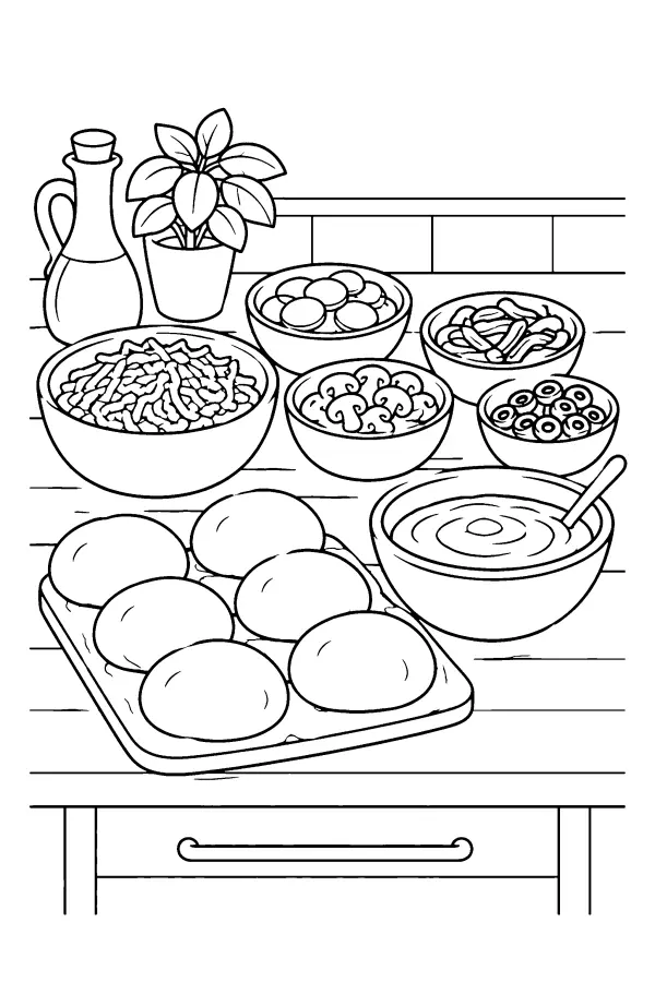 Pizza Prep Counter