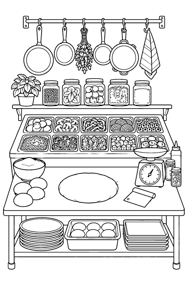 Pizza Prep Station