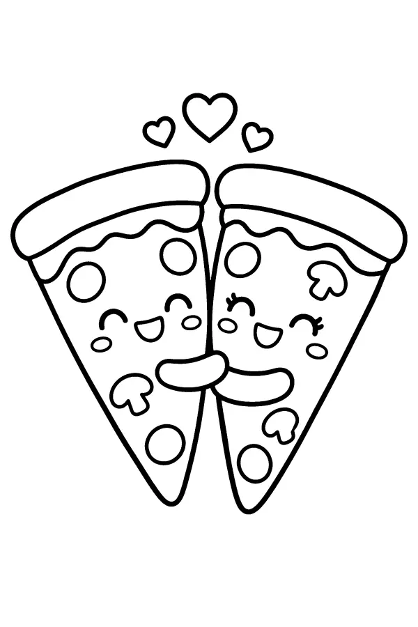 Pizza Slice Hearts