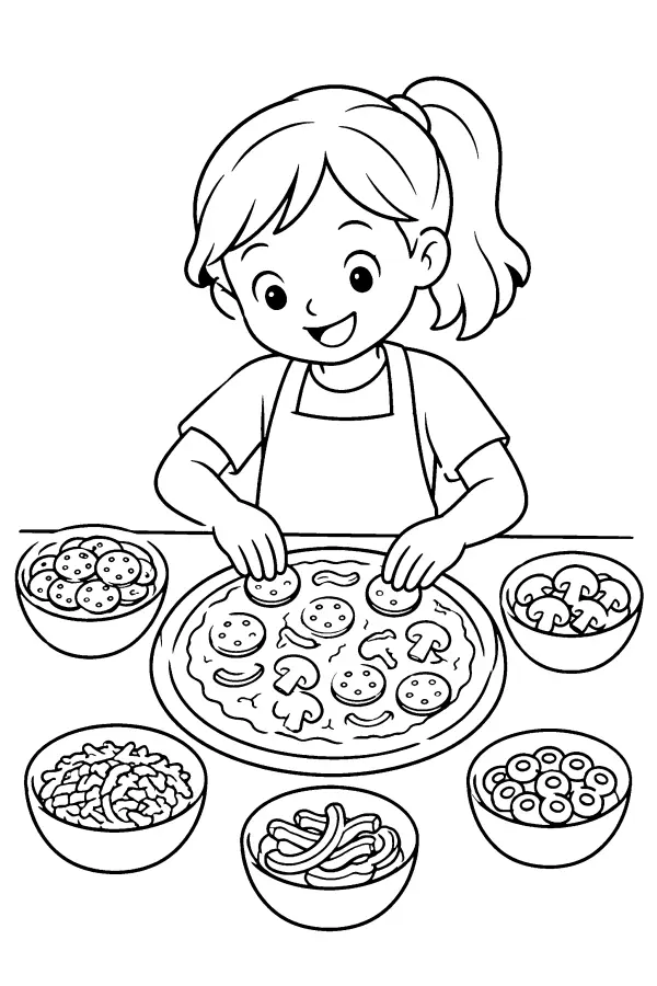 Pizza Topping Table