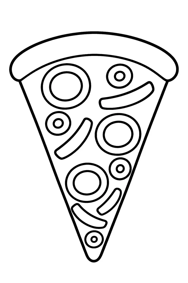 Vegetable Pizza Slice