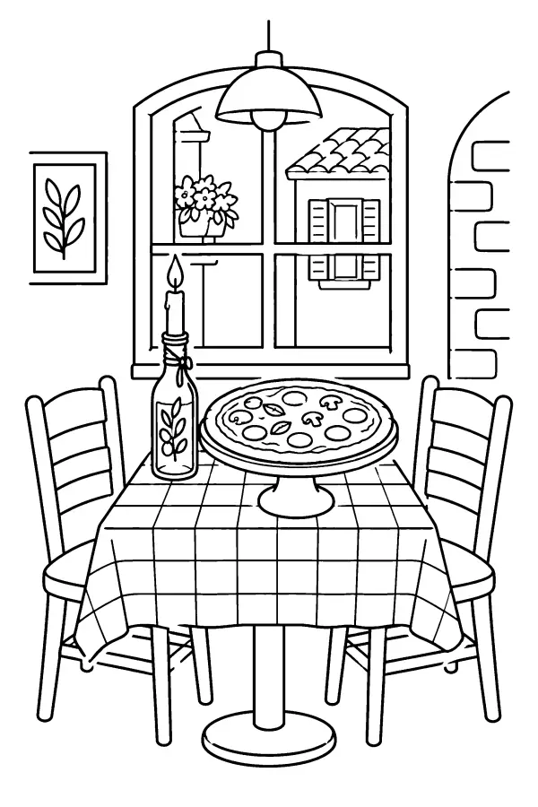 Windowside Pizza Table