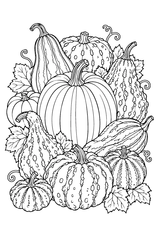 Heirloom Gourd Still Life