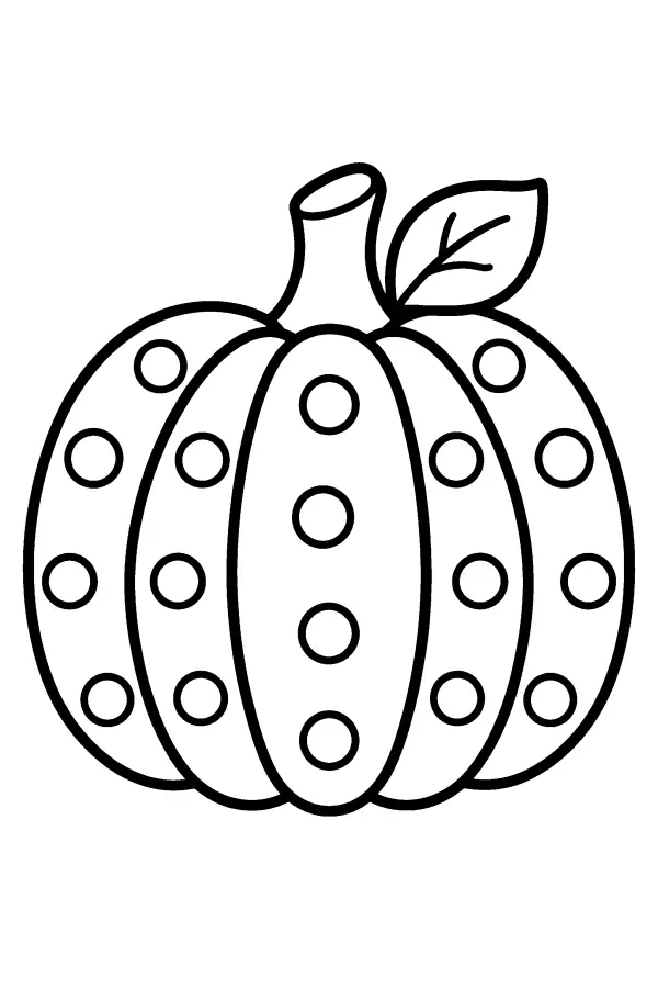 Polka Dot Pumpkin