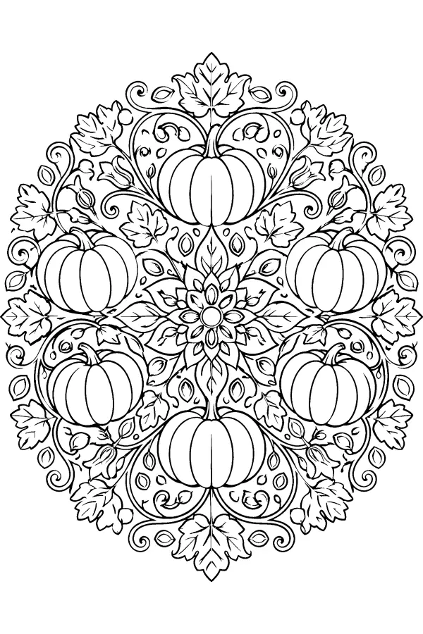 Pumpkin Mandala