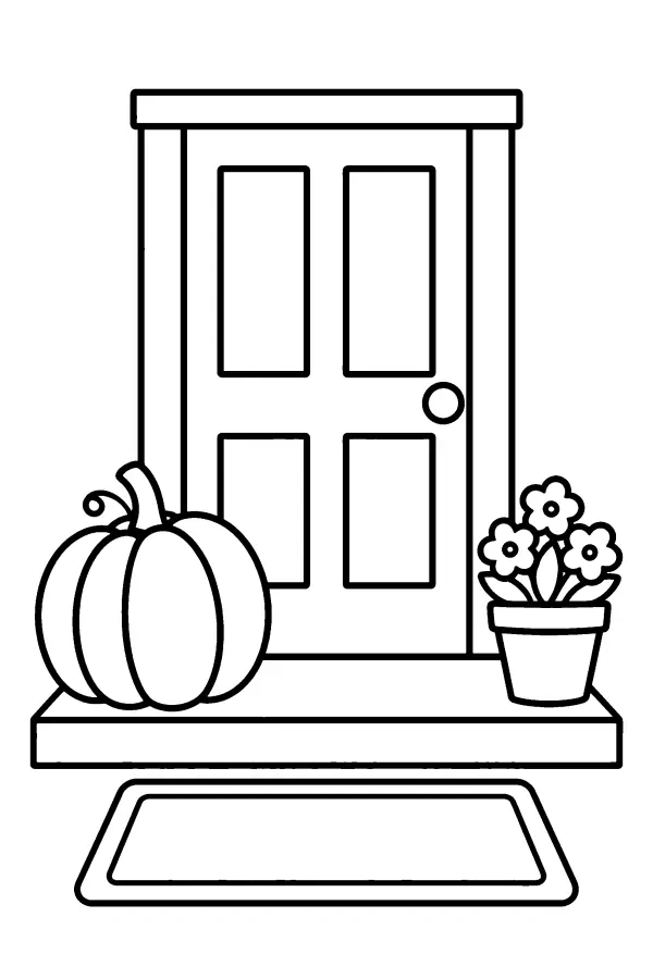 Pumpkin on the Doorstep