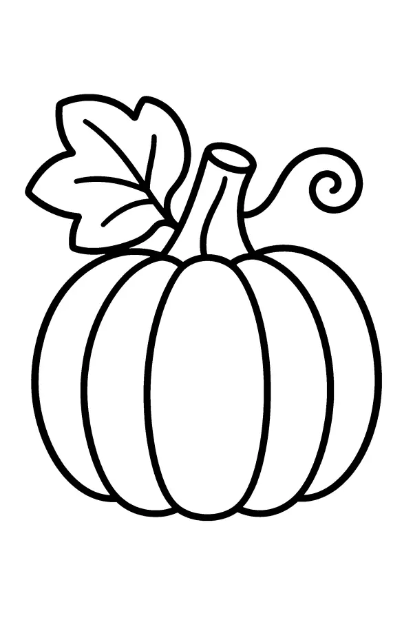 Pumpkin With Big Leaf