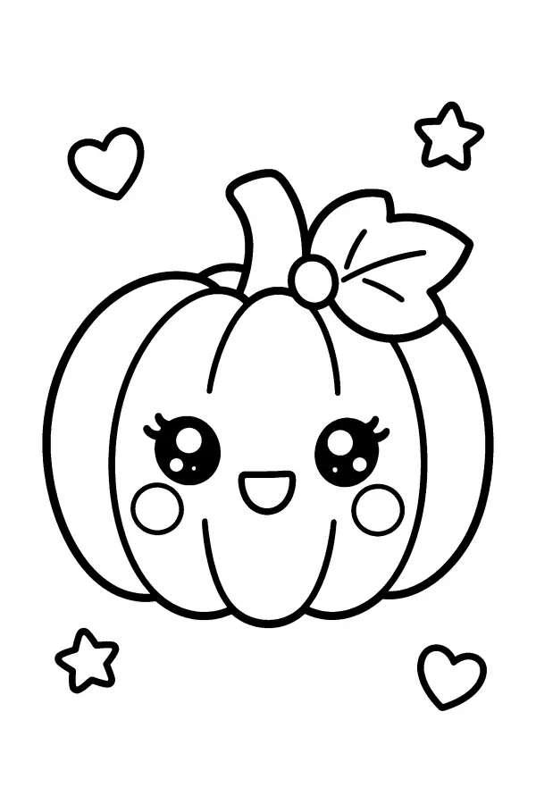 Pumpkin With Leaf Bow