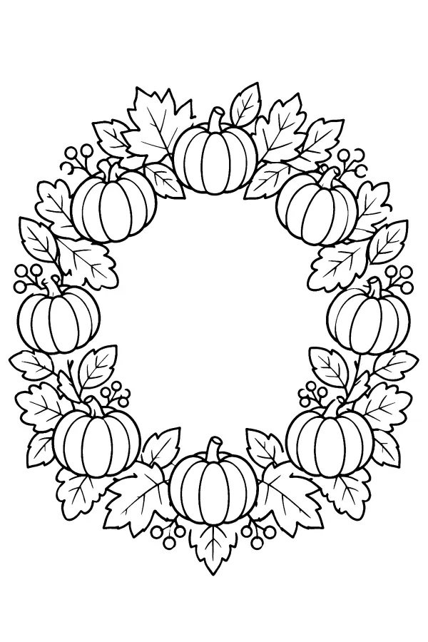 Pumpkin Wreath