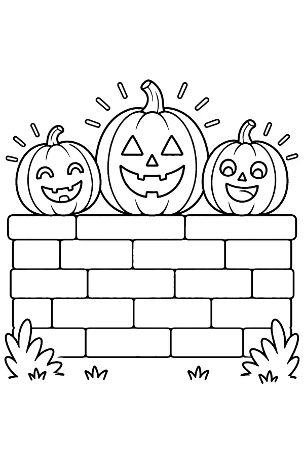 Pumpkins on a Wall