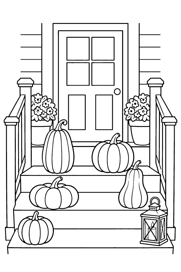 Pumpkins on the Porch