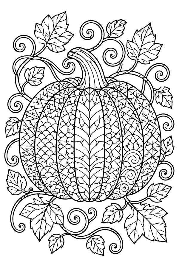 Scales and Chevrons Pumpkin