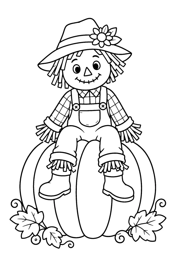 Scarecrow on a Pumpkin