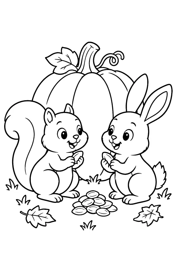 Squirrel and Rabbit Snack