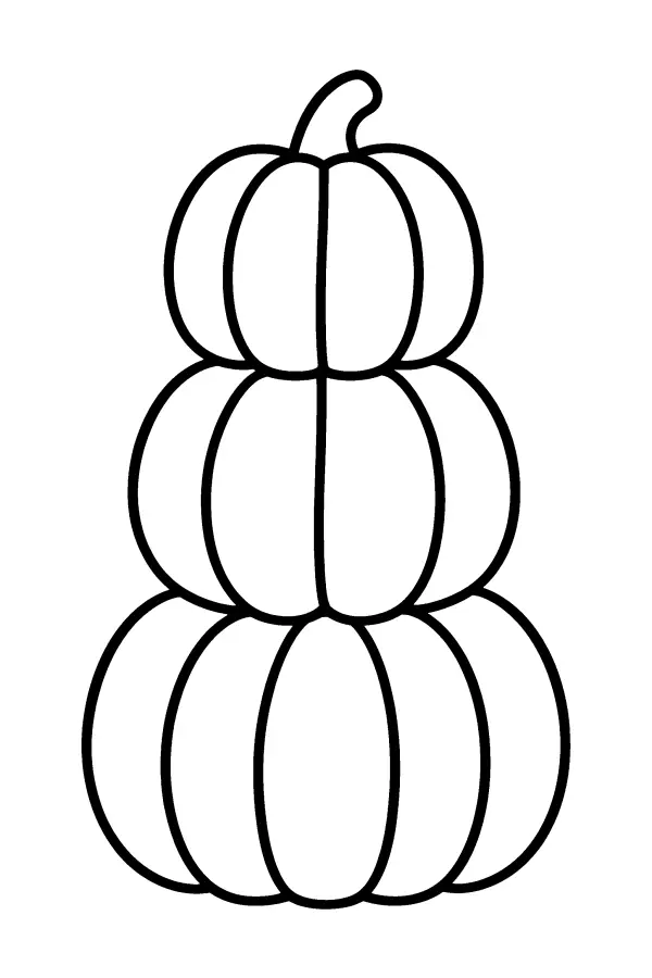 Stacked Pumpkin Tower