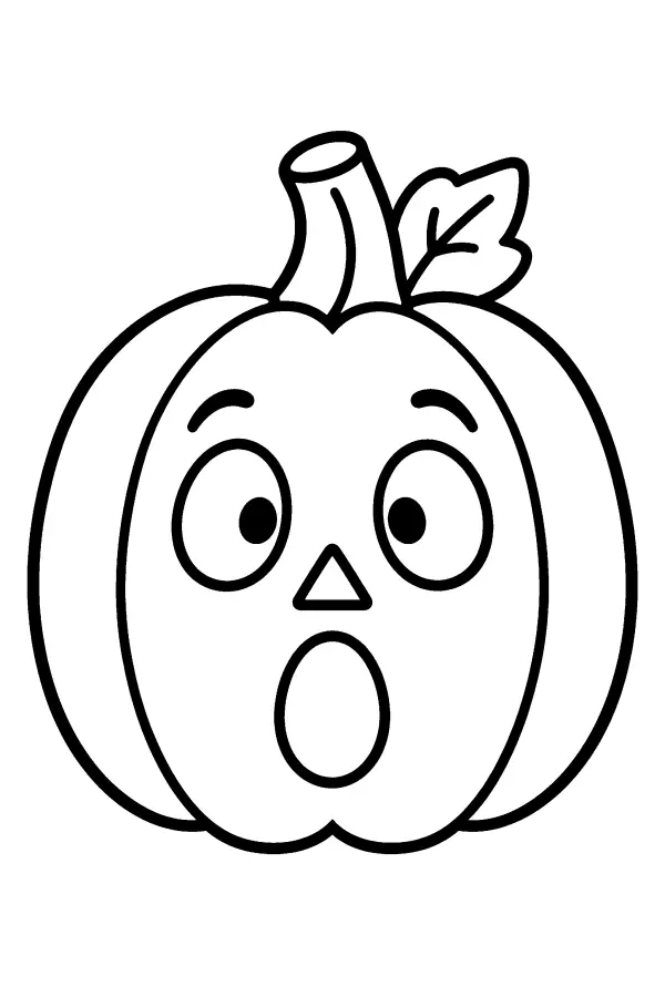 Surprised Pumpkin Face