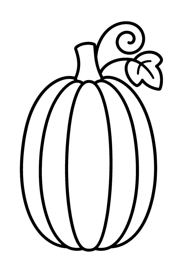 Tall Pumpkin With Vine