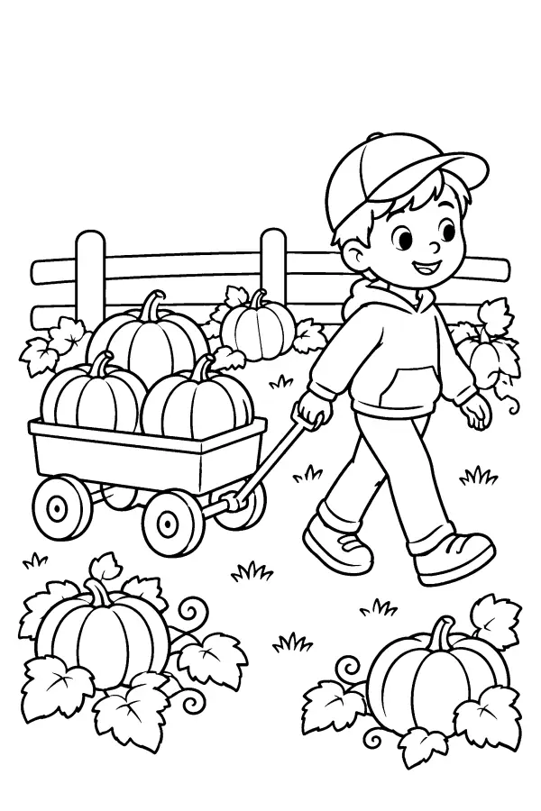 Wagon Full of Pumpkins