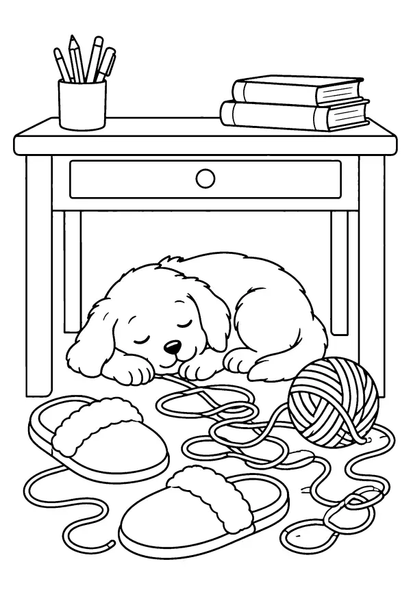 Desk Nap Pup
