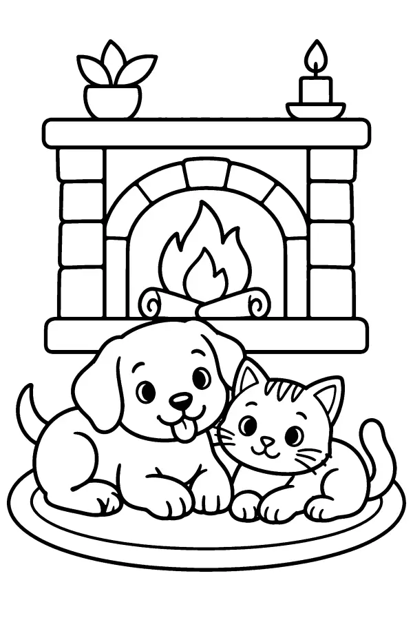 Puppy and Kitten Hearth