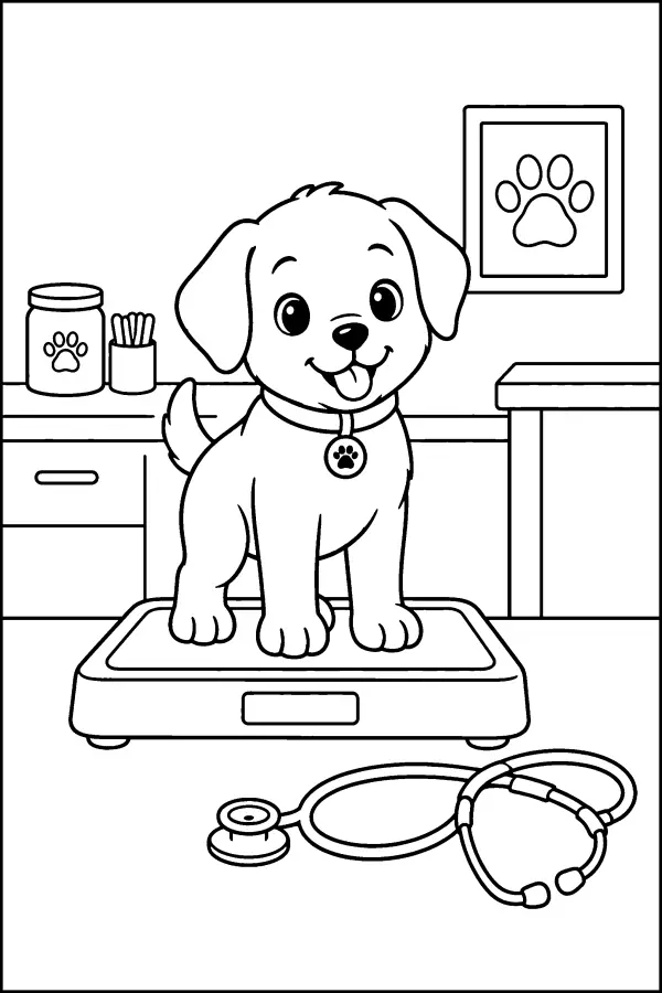 Puppy At The Vet