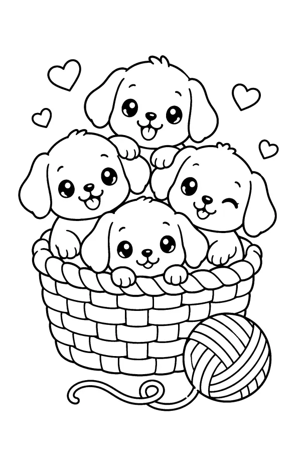 Puppy Basket Yarn