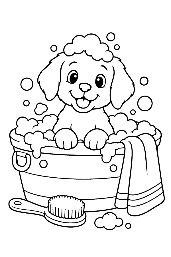 Puppy Bath Time