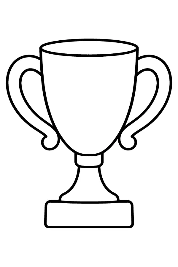 Coloriage facile d’une coupe de voiture de course
